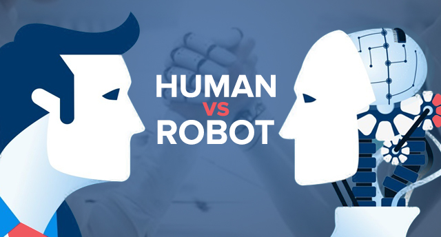 human vs robot presentation