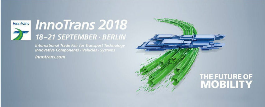 We are exhibiting at the world’s leading transport trade fair, InnoTrans 2018 - meet us there!